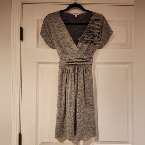 Speechless stretchy gray tie back fit and flare dress S - Picture 1 of 4
